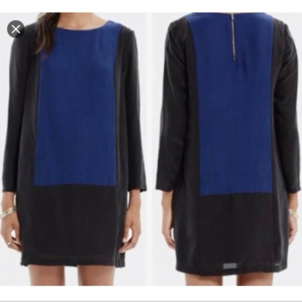 Madewell Color Block Shift Dress